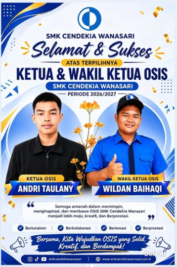 RESULT RELEASED: E-VOTING OSIS SMK CENDEKIA WANASARI TAHUN 2026/2027